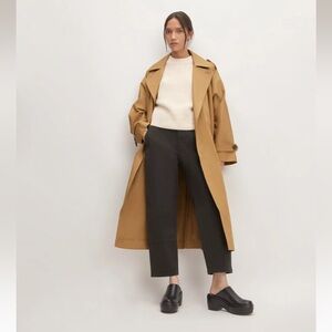 EVERLANE THE COTTON LONG TRENCH COAT